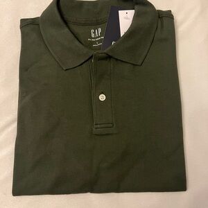 GAP Men's Dark Green Polo Shirt